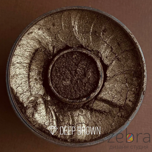 Пигмент CraftPigments "Deep brown", темно коричневый (25мл)